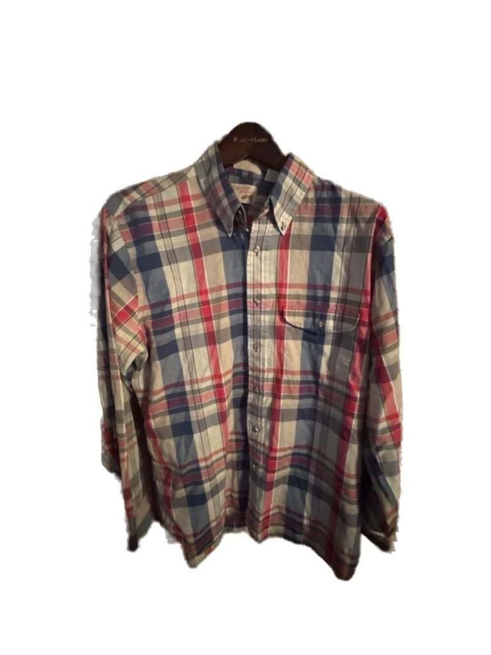 The Fox Collection Vintage JC Penney Plaid Button Down Shirt